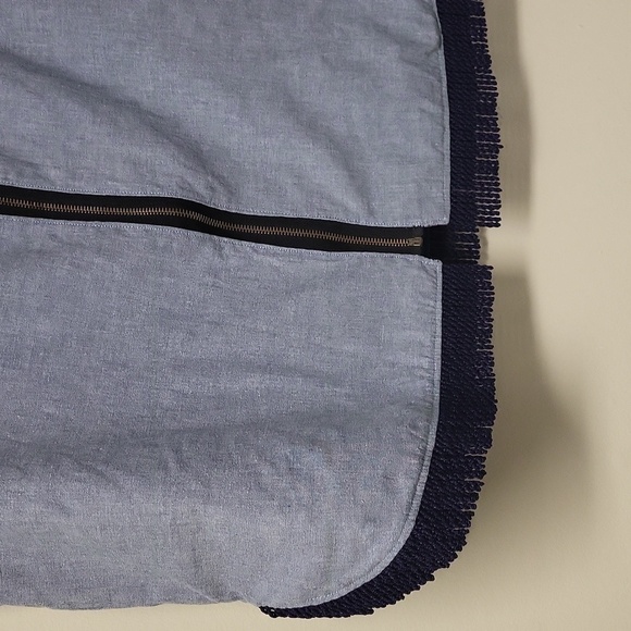 Handmade Reversible fleece-liked cotton fabric and denim zipper  Front clossure - Picture 8 of 13